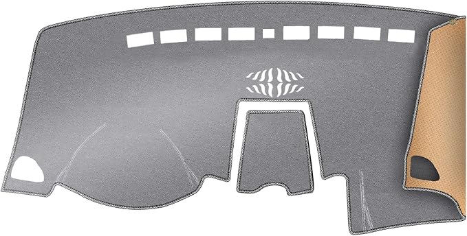 Dashboard Cover Dash Mat Fit for Fo-rd Edge 2024-2015 (Without HUD Models),Car Dash Board Mat Anti-Glare Carpet,Non-Slip Pad Sunshield Protector (Grey)