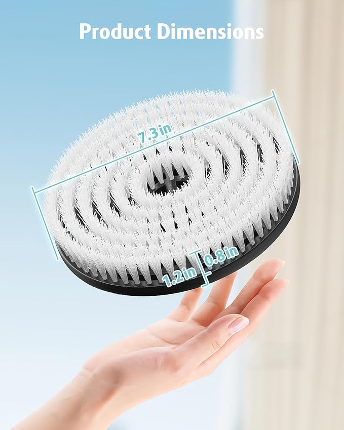 AIR U+ 2 Pack Upgraded Steam Mop Brush Pads for Shark Steam & Scrub Mop | Powerful Scrubbing Steam Mop Brush Heads for Hard Sealed Floor, for Shark S8201 S8001 S7001 S7201 S7000 S7005 S7020 Steam Mop