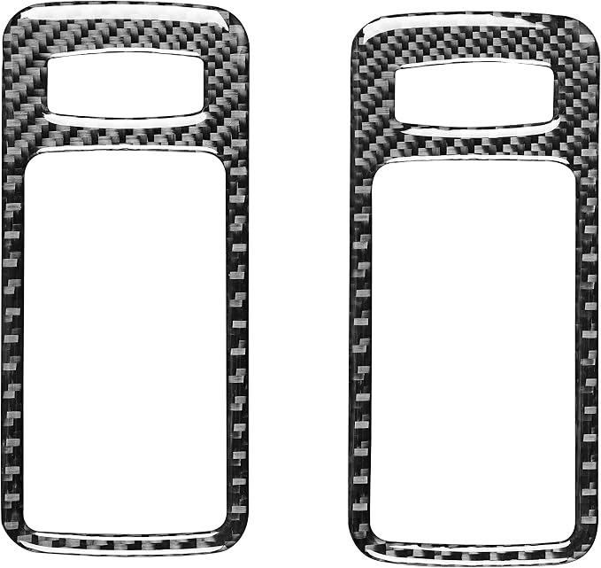 Real Carbon Fiber Trim for Ford Mustang GT Shelby Accessories | for 2005 2006 2007 2008 2009，Inner Door Handle Bowl Cover，Thick Overlay Sticker Decal