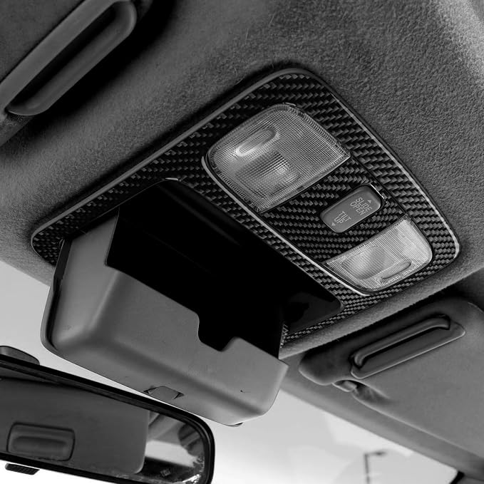 Reading Lamp Stickers Fit for Toyota 4Runner(N210) 2003-2009 Type-A | for SR5/Sport Edition/Limited | Real Carbon Fiber | Accessories | Overhead Reading Lamp Cover Trim | Thick Overlay