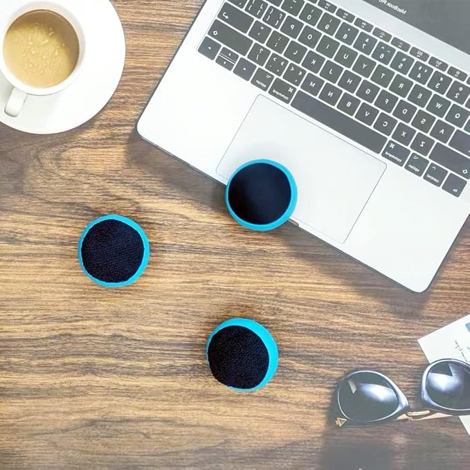 3 Pack Dual Action Touch Screen Glass Cleaner Cleaning Ball for iPad/Tablet/Smart Phone/Laptop/Computer/TV/Monitor Blue