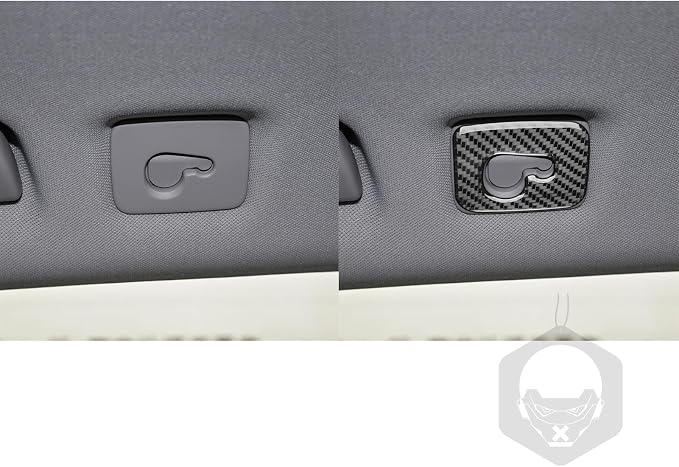 Real Carbon Fiber Trim for Audi 80A Q5 Accessories | for SQ5 2018-2025 Dash Rear Roof Hook Cover Sticker Interior Thick Overlay Decal