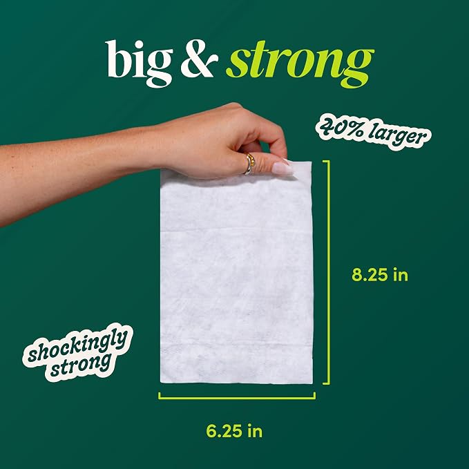 goodwipes Flushable Wipes - Botanical Bliss Wet Wipes for Adults, Sewer & Septic Safe, Guest Bathroom Essentials for Women & Men, pH Balanced & Extra Large, 153 Count (3 Packs and 3 Singles)