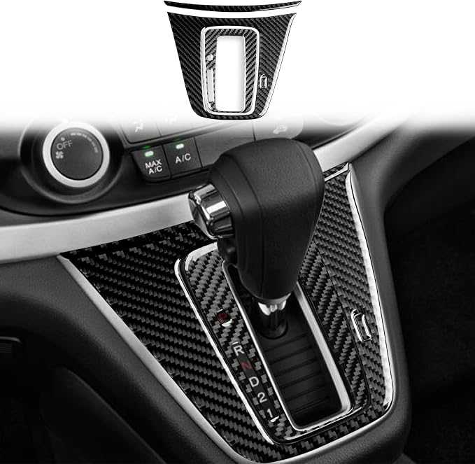 Real Carbon Fiber Trim for Honda CRV Accessories | for CR-V 2012 2013 2014 2015 2016 Center Control Panel Gear Shift Set Cover Sticker Interior Thick Overlay Decal