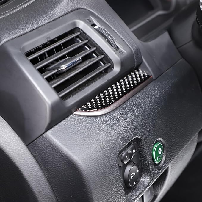Black Carbon Fiber Interior Decoration Trim Kits, Center Console Trim Cover Sets for Honda Pilot 2016-2022, Center Consoles Cover Decals Protector