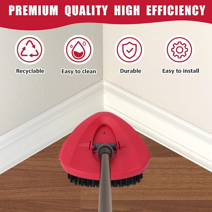 1 Pack Scrub Brush Replacement Head for O Cedar EasyWrin Spin Mop 1 Tank System, Spin Mop Replace Head Base, Shower Floor Scrubber, Hard Bristle Cleaning Brush for Bathroom Kitchen Wall Tile