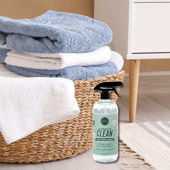 San Francisco Soap Company Smells So Clean Linen Spray | Italian Linen | 33.8 fl oz | Fresh Spray | Multi-Purpose and Dye Free