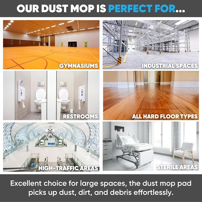 Bulk 24" Mojave Microfiber Dust Mop Pads | Wholesale Microfiber Mop Refills | Case Quantity (100 Count)