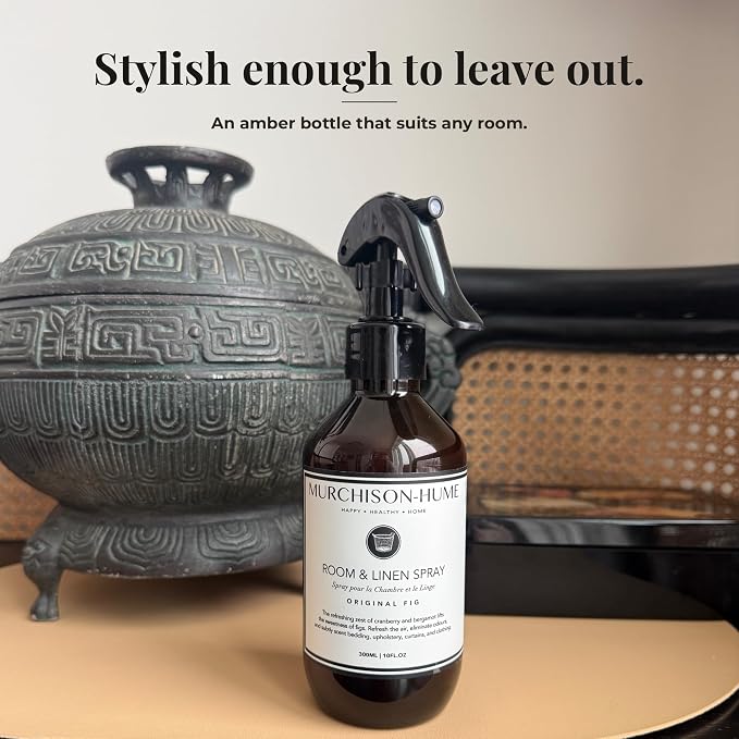 Murchison-Hume Room & Linen Spray – Original Fig, 10 oz | Non-Toxic, Pet-Friendly, Eco-Friendly Luxury Home Fragrance | Elegant Scent for Bedding, Upholstery & Interiors