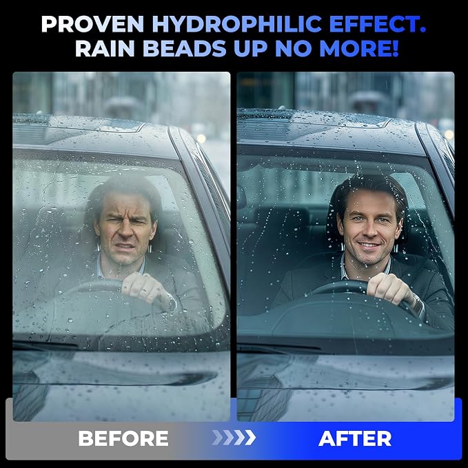 SGC Professional Cleaner Paste for Cars Glass Clear Vision Pro – Heavy Duty Degreaser, Removes Stubborn Oil Film & Water Spots on Windshields, Mirrors (Safe for Tinted Windows)(5.3 oz)