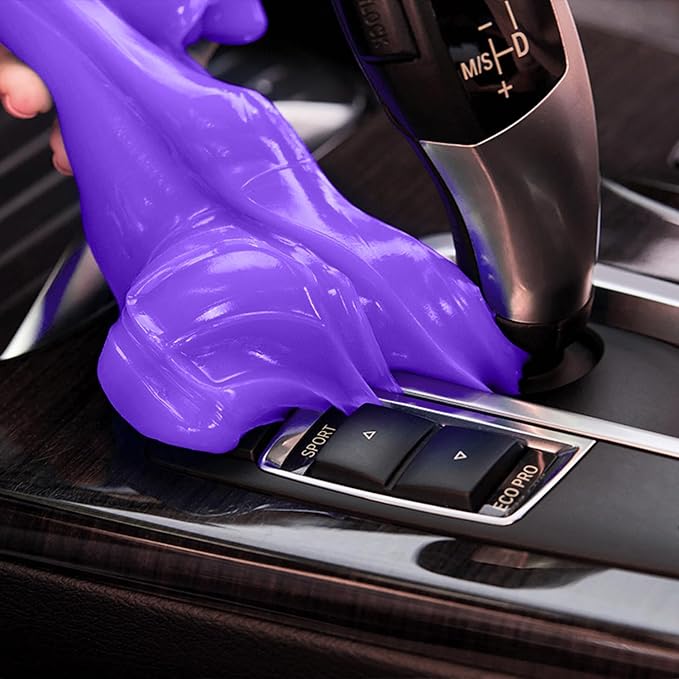 PULIDIKI Car Cleaning Gel Clean Putty Car Interior Cleaner Detailing Kit | Car Cleaning Slime, Car Cleaning Supplies, Car Accessories Gifts for Men Women Purple