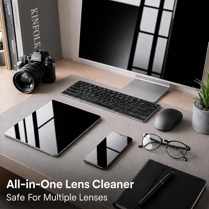 EVEO Glasses Cleaner Spray - Eyeglass Cleaner Lens Cleaner No Streaks Technology & Microfiber Cleaning Cloth - Glasses Cleaning Kit, Eye Glass Cleaners Spray - Screen & Eye Glasses Kit - 2 Pack