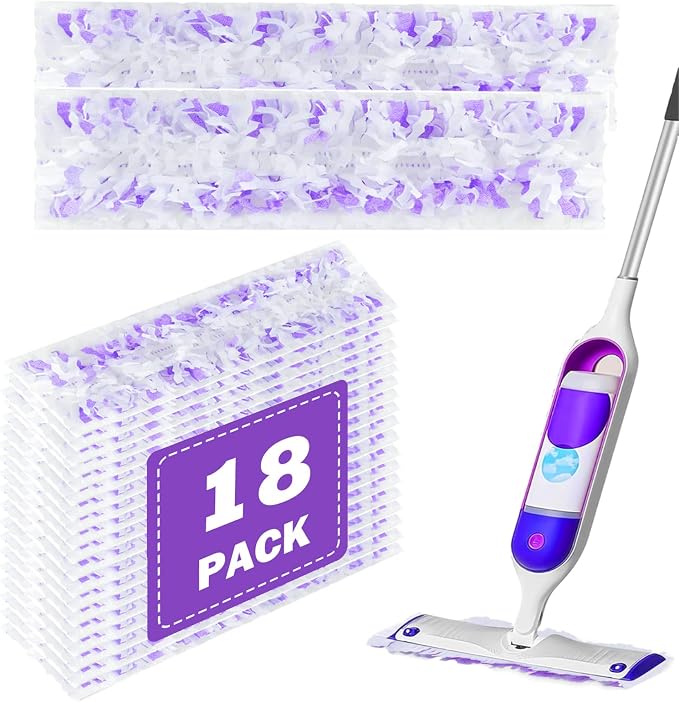 18 Pack Thickened Disposable Power Mop Pads Refills for Swiffer PowerMop | Multi-Surface Mopping Pad Disposable Replacement Mop Pads Compatible with Swiffer PowerMop,Safe on All Finished Floors