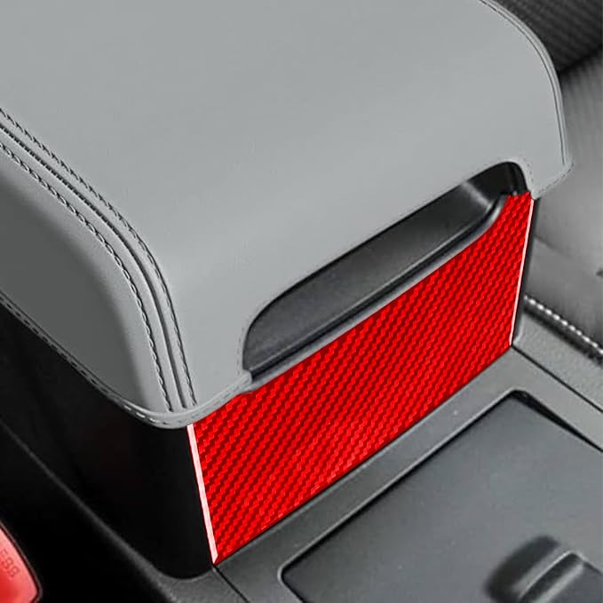 Real Carbon Fiber Trim for Toyota Camry Accessories | for 2012 2013 2014 Center Armrest Storage Box Decoration Panel Interior Thick Overlay Decal