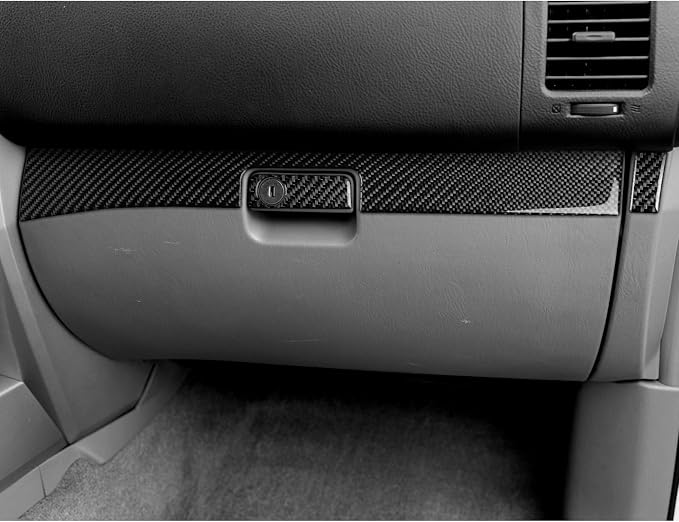 Fit for Toyota 4Runner(N210) 2003-2009 Glove Box Stickers | for 4 Runner SR5/Sport Edition/Limited | Real Carbon Fiber | Passenger Side Glove Box Panel Trim | Self-adhesive