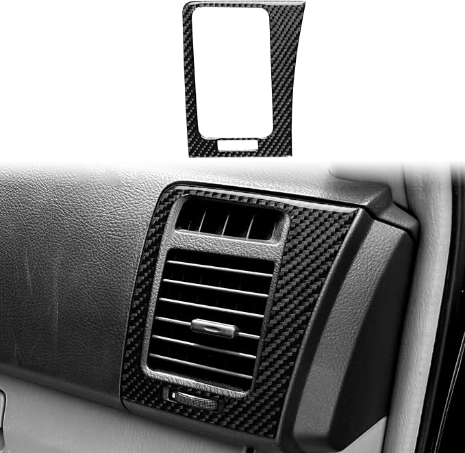 Air Vent Decor Stickers Fit for Toyota 4Runner 2003-2009 Carbon Fiber | for 4 Runner(N210)2003-2009 SR5/Sport Edition/Limited|Accessories|Passenger Side Interior Trim|Thick Overlay|Anti-scratch|