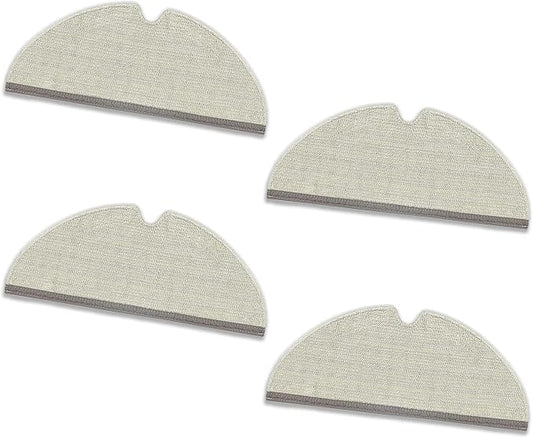 SONGRUI Mop Pads Compatible for Roborock Q5 Pro, Q8 Max, Q7 Max, S5 Max, E4 | E5, S5, S6, S6 Pure, S6 MaxV, Q5, Q5 Pro+, Q7, Q7 Max, Q8 Max+ Vacuum Robots 4 Pcs Microfiber Spare Refill Kit