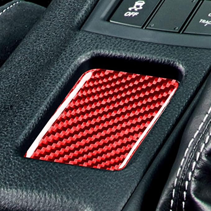 Real Carbon Fiber Decals Car Accessories Center Control Gear Shift Box Cover Trim Sticker Compatible with Scion FR-S 2013 2014 2015 2016 / Toyota 86 2017 2018 2019 2020