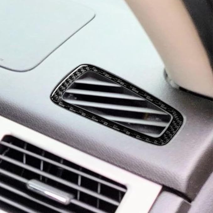 Fit for Cadillac Escalade ESV 2007-2014 / EXT Hybrid 2009-2013 | Real Carbon Fiber | Central Console Vent Dashboard Side Air Vent Trim | Stickers | Anti-scratch