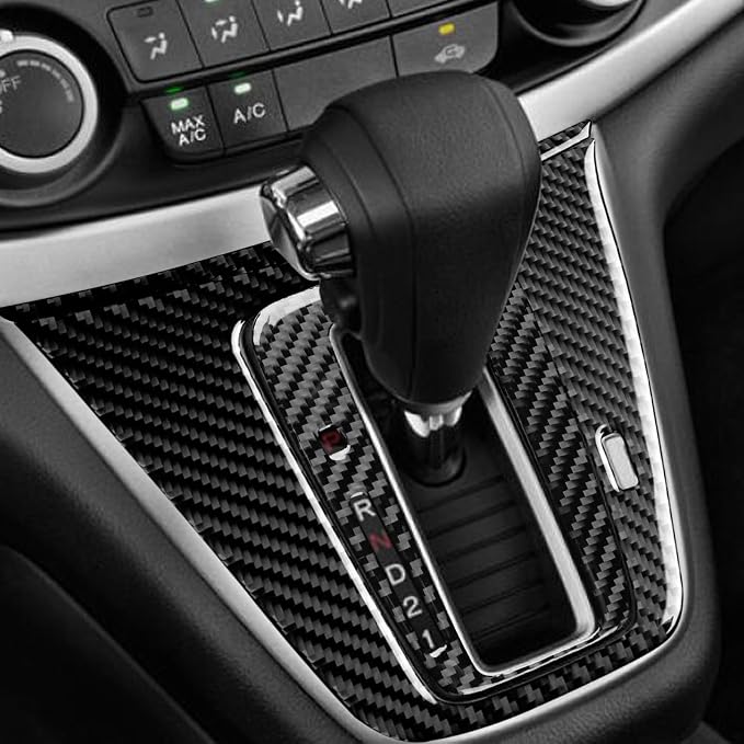 Real Carbon Fiber Trim for Honda CRV Accessories | for CR-V 2012 2013 2014 2015 2016 Center Control Panel Gear Shift Set Cover Sticker Interior Thick Overlay Decal