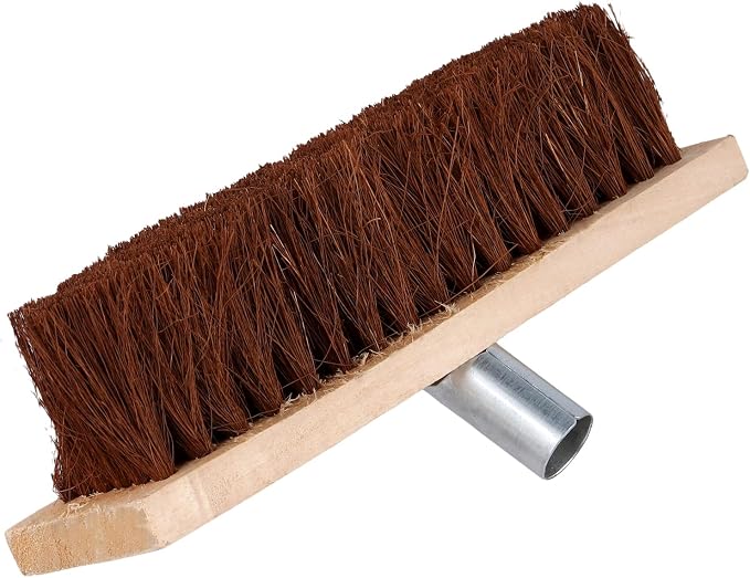 JEUIHAU 2PCS 12 Inch Floor Scrub Brushes, Outdoor Deck Brush for Concrete Floor, Garden, Patio and Wooden Deck Cleaning