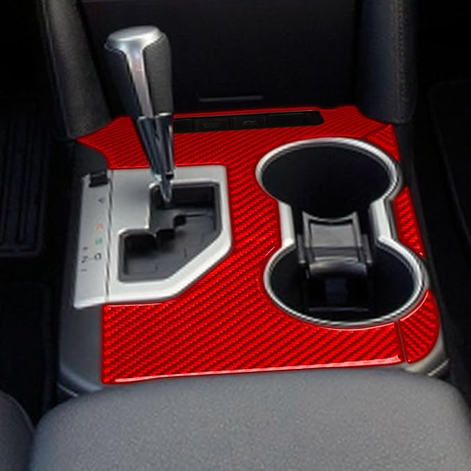 Real Carbon Fiber Trim for Toyota Camry Accessories | for 2012 2013 2014 Gear Shifter Console Anti-Scratch Panel Frame Interior Thick Overlay Sticker Decal Type-B