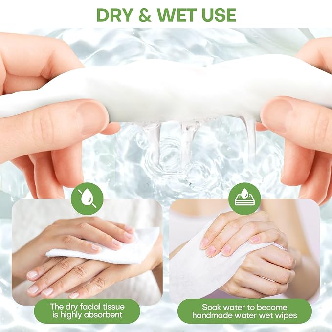 Compressed Towel Tablets 100 Count, Disposable Face Towels for Travel, Thick Soft Washcloths, Compact Coin Tissues for Skin Care, Gym, Camping, Home, 9 x 7.8 in