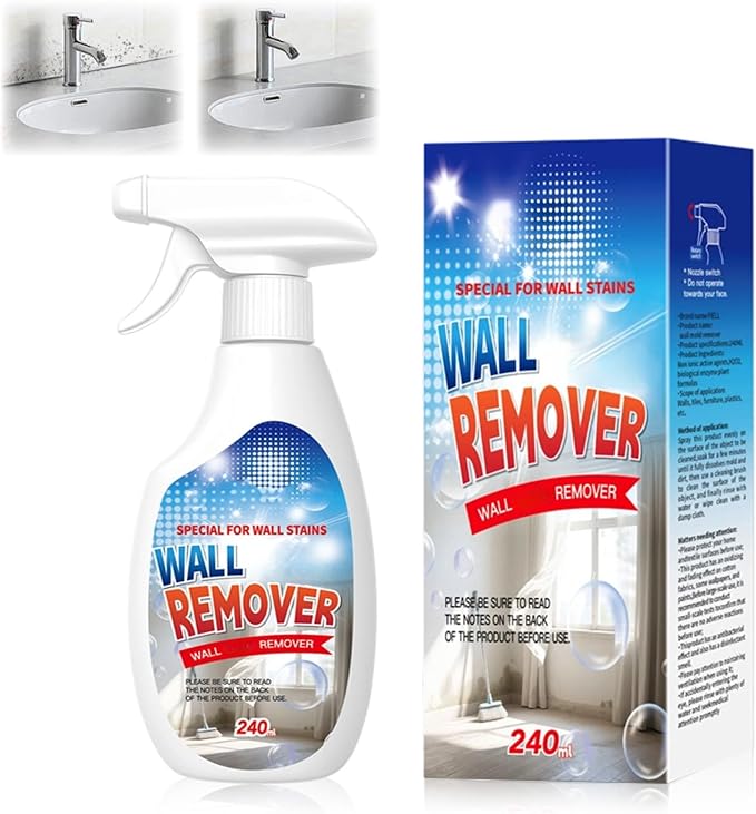 Highly Effective Removal Spray,Wall Cleaner Spray,Multi-Surface Cleaning Solution,For Wood,Tile,Fabric,Bathrooms,Kitchens,Long-Term Protection