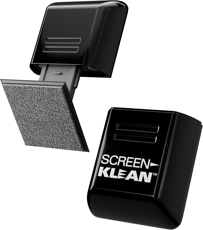 ScreenKlean Tablet Screen Cleaner - Compatible with iPad, Android & Amazon Tablet - with Carbon Microfiber Tech-Injected Black-1 Count (Pack of 1)