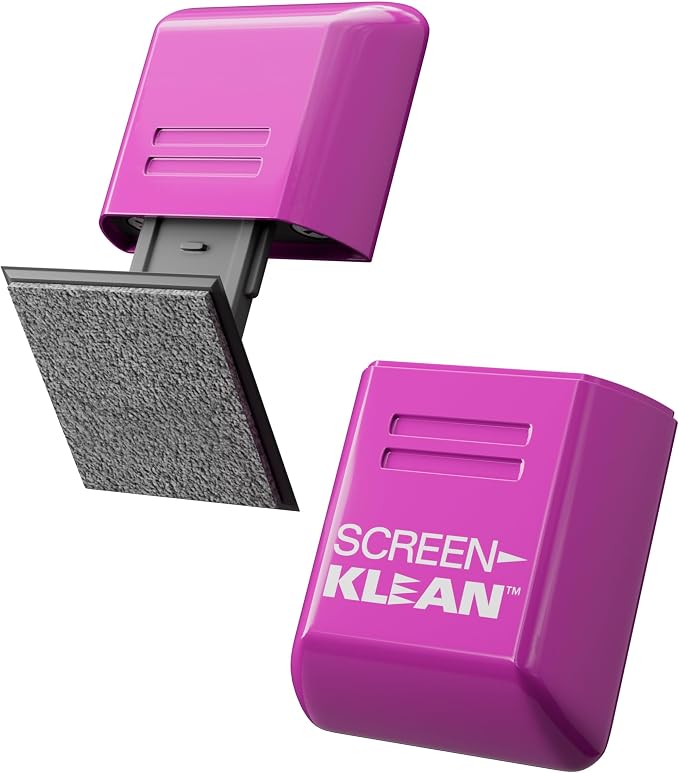 ScreenKlean Tablet Screen Cleaner - Compatible with iPad, Android & Amazon Tablet - with Carbon Microfiber Tech-Injected Purple-1 Count (Pack of 1)