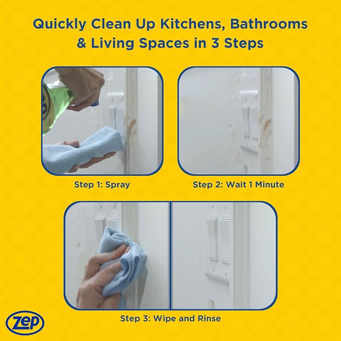 Zep Acidic Toilet Bowl Cleaner 32 oz (1ct) & All-Purpose Cleaner (1ct | One Zep Acidic Toilet Bowl Cleaner and one Zep All-Purpose Cleaner for complete bathroom cleaning