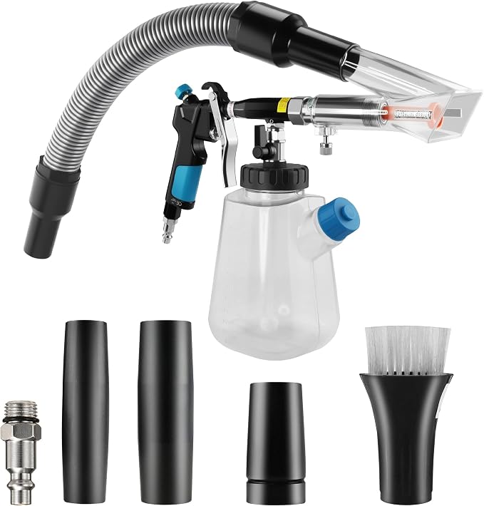 3IN1 Car Cleaning Gun Detachable Sprinkler Head for Detailing | 3IN1 Multi-Purpose Cleaning Gun Detachable Sprinkler Head for Automotive Detailing, Carpet, Upholstery, Surface Cleaning