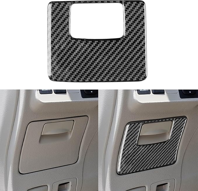 Driver Storage Cover Trim for Toyota Corolla 2009-2013 Accessories Black | Soft Carbon Fiber | Upgrades for Car | Only for Left-Hand Drive | Anti-Scratch | Sporty Style