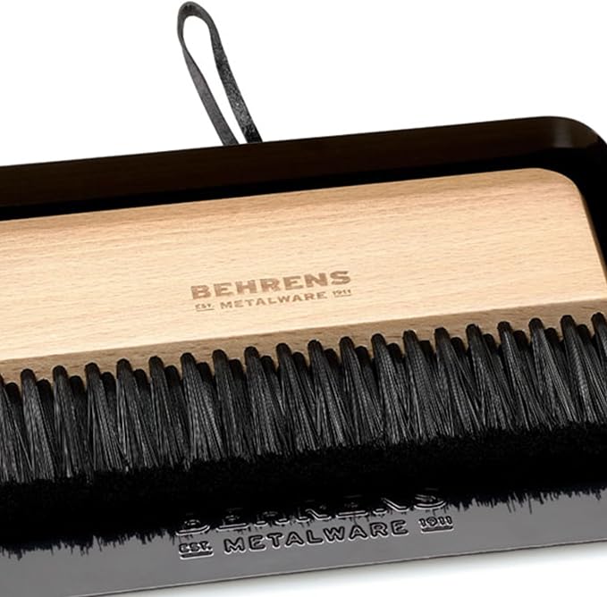 Behrens Black Galvanized Dustpan & Brush Set