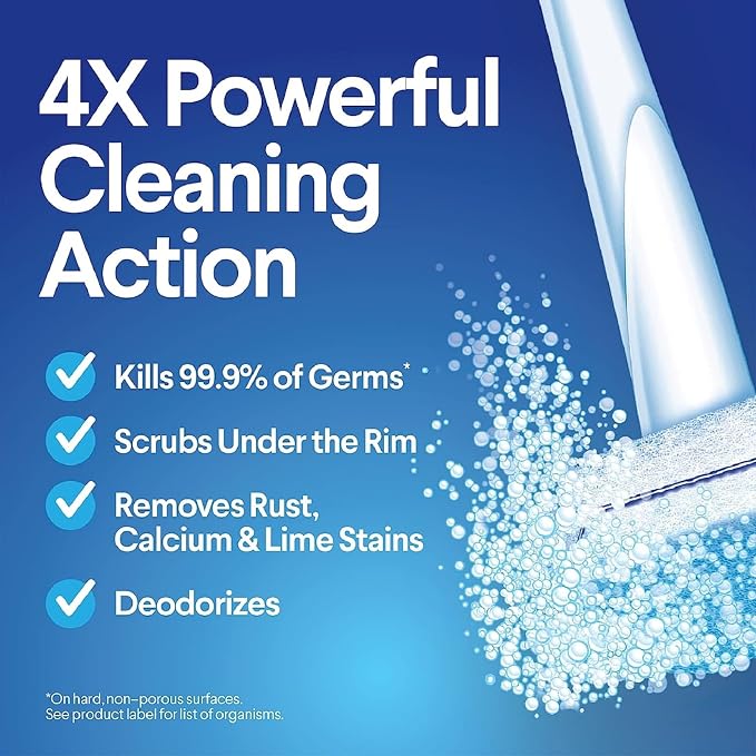 Clorox ToiletWand Disposable Toilet Cleaner Refills, Rainforest Rush Scent, 30 Count, Kills 99.9% of Germs, Touch-Free Toilet Cleaning