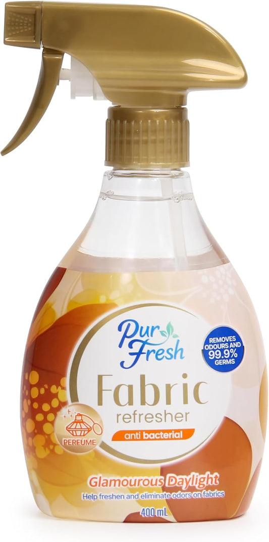 Fabric Refresher Spray - Glamorous Daylight - Wrinkle Release Spray & Fabric Softener Alternative - Odor Eliminator Deodorizer Spray for Clothes, Bedding and Home Use