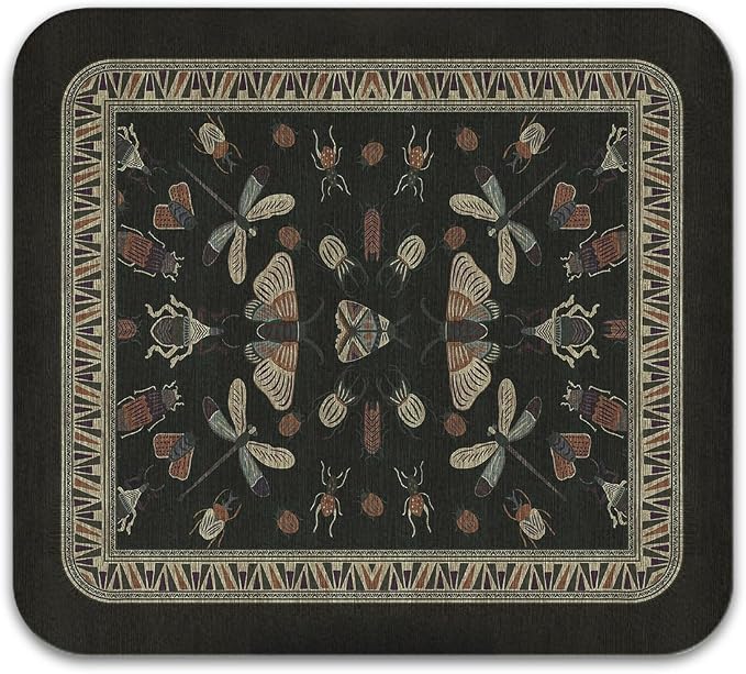 Dish Drying Mat, Vintage Rustic Boho Kitchen Dishes Absorbent Pad, 16x18in | Eco-friendly diatomite with non-slip rubber backing. Super absorbent mat for kitchen counters, coffee bars & sinks