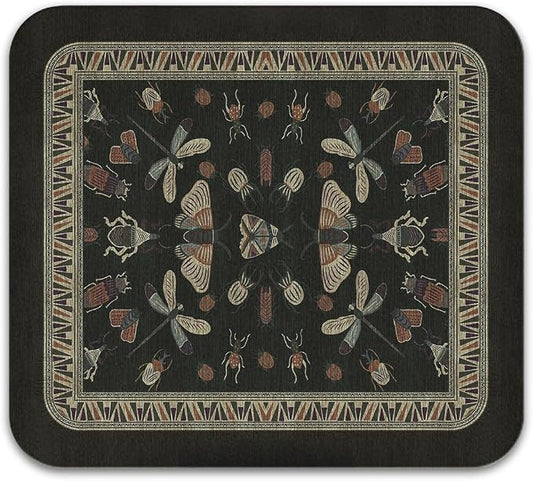 Dish Drying Mat, Vintage Rustic Boho Kitchen Dishes Absorbent Pad, 16x18in | Eco-friendly diatomite with non-slip rubber backing. Super absorbent mat for kitchen counters, coffee bars & sinks