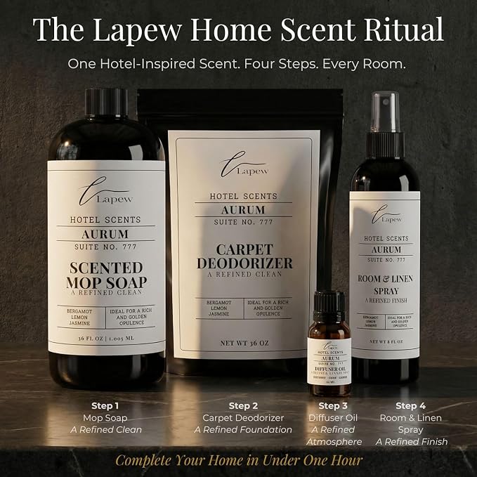 Lapew Hotel Scents Luxury Room Spray | Aurum Suite 777 | Inspired by the W Hotels | Linen Spray Air Freshener & Fabric Spray | 8 fl oz