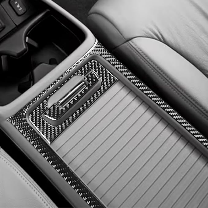 Real Carbon Fiber Trim for Honda CRV Accessories | for CR-V 2012 2013 2014 2015 2016 Center Control Armrest Box Panel Frame Sticker Interior Thick Overlay Decal