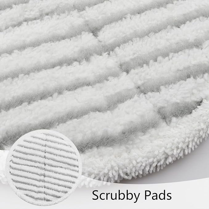 Spin Wave Mop Pads Fit for Bissell Spin Wave 20399 23157 23159 2039A 2124A 20393 2039T 2039W 20391 20395 2307 2315A Heavy Soft Scrubby Pads for Hardwood Floor Cleaning Replacement Pads(12Pack)