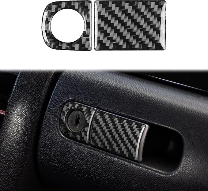 Fit for Mazda 3 Mazda3 2004-2009 Glove Box Handle Car Trim Stickers | Accessories | Real Carbon Fiber | Anti-scratch | Interior Cover | Decorations Trim