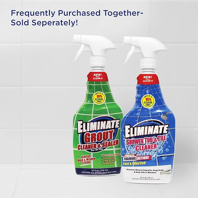 Clean-X Eliminate Shower Tub & Tile Cleaner- 32 fl oz. - Shower Cleaner by UNELKO Invisible Shield (3)