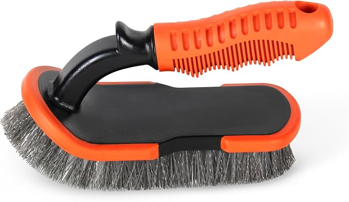 DecorRack 2 Heavy-Duty Cleaning Brushes, Ergonomic Handle, Assorted
