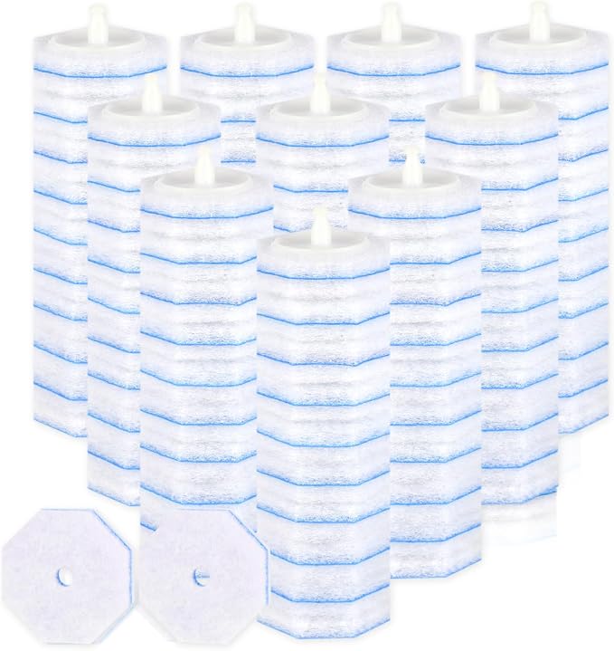 100 Count Disposable Toilet Bowl Refill Heads, Sturdy Non-Shed Replacement Pads with Fresh Fragrance