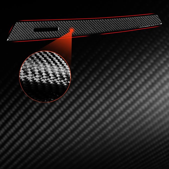 Carbon Fiber Dashboard Stickers Fit for Audi A3 8Y S3 RS3 2021-2025 | for Sportback 2021-2025 | Trim Dashboard Passenger Side Instrument | Thick Overlay | Anti-scratch