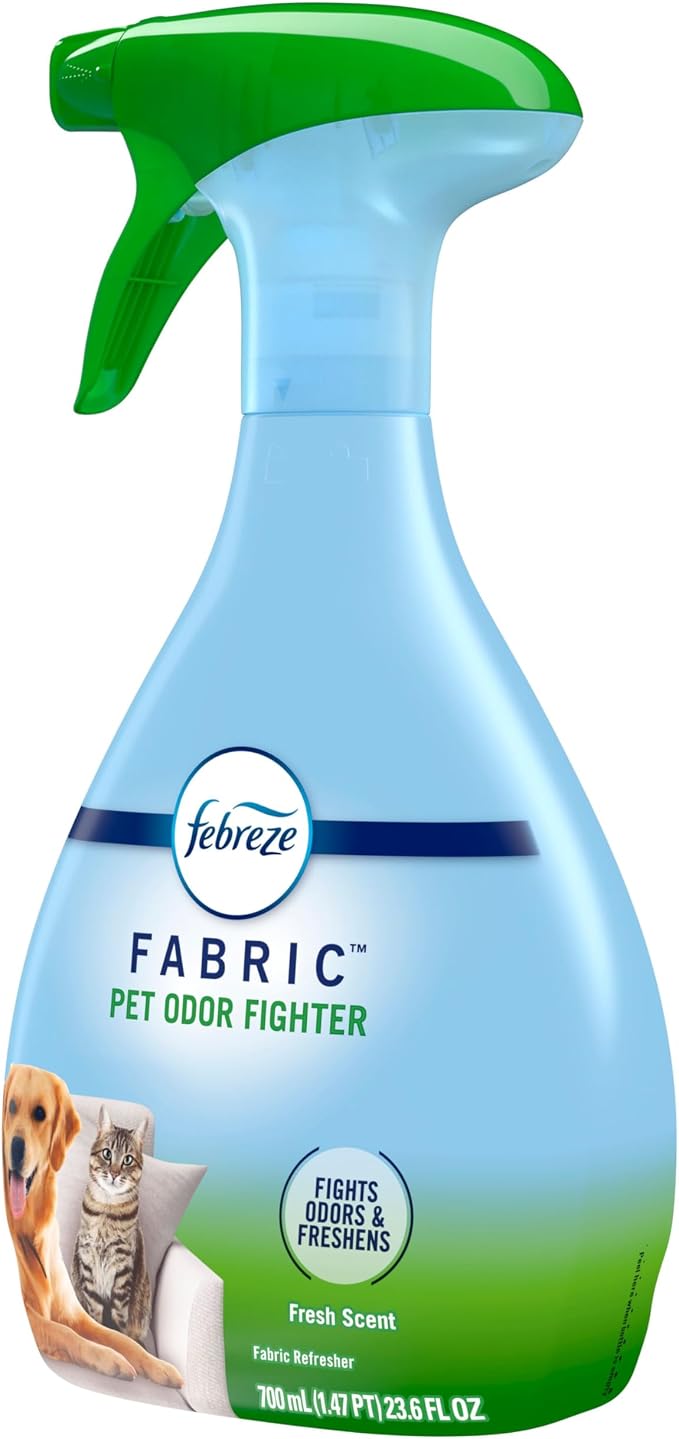 Febreze Fabric Spray Air Freshener, Odor-Fighting Fabric Refresher, Sneaker Balls Alternative, Couch Cleaner, Linen Spray, Multi-Use, Pet Odor Fighter Scent, 23.6 fl oz (Pack of 2)