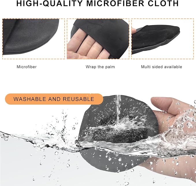 Car Screen Cleaner, Square Microfiber Cloth Non-Scratch Auto Touchscreen Cleaning Wipes, Foldable Touch Screen Pad Universal Cleaning Tool for Vehicle Dashboard Display (Round)