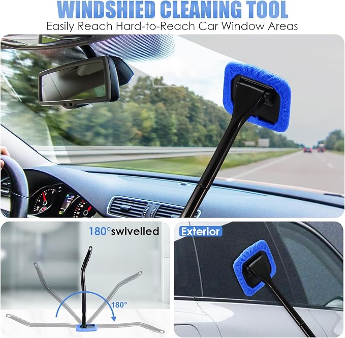 Car Cleaning Kit, Car Interior Detailing Kit with High Power Handheld Vacuum, Detailing Brush Set, Windshield Cleaner, Cleaning Gel, Complete Auto Accessories for Men, Women