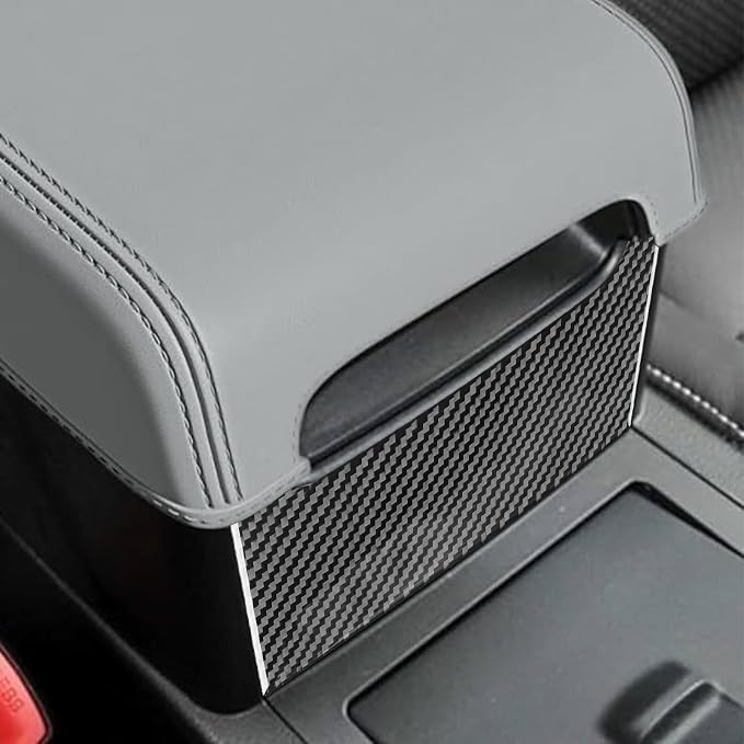 Real Carbon Fiber Trim for Toyota Camry Accessories | for 2012 2013 2014 Center Armrest Storage Box Decoration Panel Sticker Interior Thick Overlay Decal